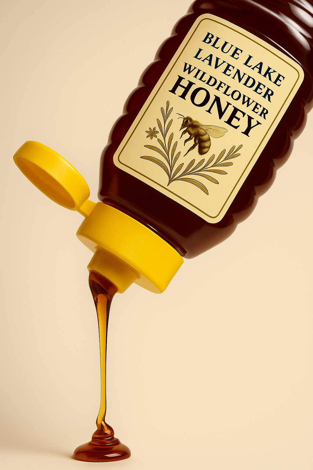 8 oz Raw Wildflower Honey – Golden Solo Bottle from Michigan